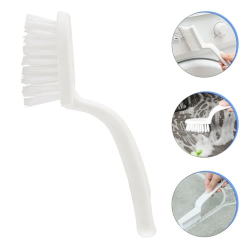 Homoyoyo Crevice Cleaning Brush Set 5pcs White Plastic Bristle Floor Gap Window Track Cleaning Tool for Home Kitchen Groove and Corner Dirt Removal