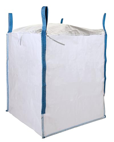 DURASACK Heavy Duty Builder's Bulk Bags 200-Gallon White Woven Polypropylene Contractor Trash Bags for Demo and Construction, Holds up to 2200 lbs, Open Top - size: Single