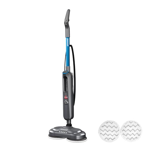 BISSELL Spinwave SmartSteam All-in-One Scrubbing and Sanitizing Electric Hard Floor Steam Mop w/LED Headlights & Swivel Steering 3897A - style: SpinWave SmartSteam