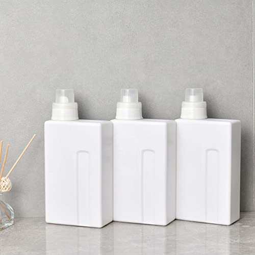 Healeved 2pcs Leakproof Empty Bottles Refillable Laundry Detergent Holders Capacity for Home Use Convenient and Portable for Liquid Storage