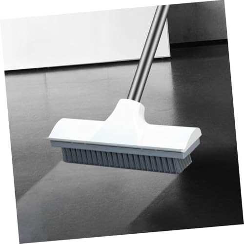 Homoyoyo Floor Scrubbing Brush with Extendable Long Handle for Bathroom and Tile Cleaning Stiff Bristle Household Scrubber for Floors Walls Bathtub and Tough Stain Removal Suitable for Wet