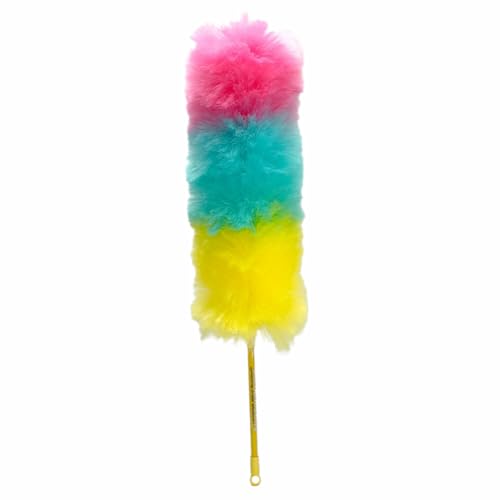 Kitchen + Home Large Static Duster - 27" Inch Electrostatic Feather Duster attracts dust Like a Magnet! - Cotton Candy - color: Cotton Candy