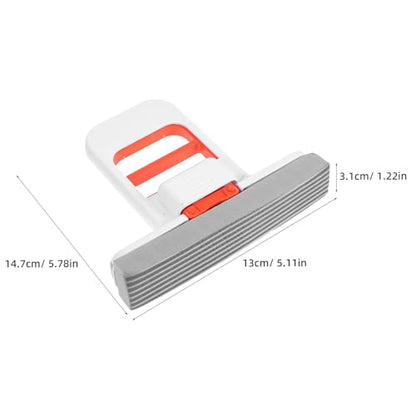 Foldable Mini Sponge Mop with Replaceable Heads, Portable Absorbent Desktop Cleaning Tool for Kitchen and Bathroom, Space-Saving No-Hand-wash Wet and Dry Cleaning Supply