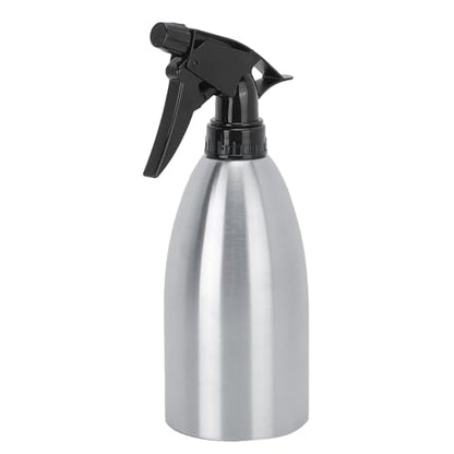 500Ml Stainless Steel Spray Bottle, Aluminum Empty Spray Bottles, Refillable Spray Bottles for Outdoor Barbecue, Cooking, Washing Dishes and Watering Flowers, Etc