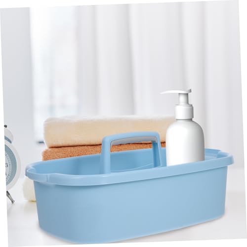 Mipcase Plastic Organizer with Handle Versatile Cleaning Tool Storage Basket for Bathroom Dorm Kitchen Garden Supplies Durable Container for Household Items