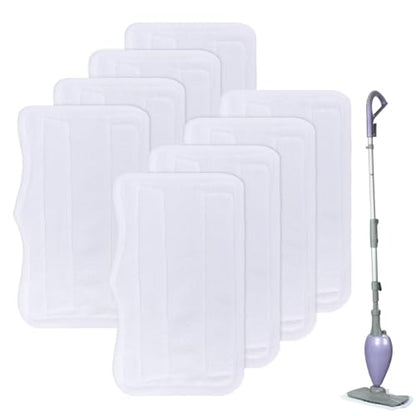 Steam Mop Pads for Shark Steam & Spray Mop S3101 S3251 SK460 SK410 S3101n2 S3250 SK435CO SK140 SK14,Washable Microfiber Cleaning Steamer Replacement Pads,White,8Pack - color: S3101 Pads - 8pack