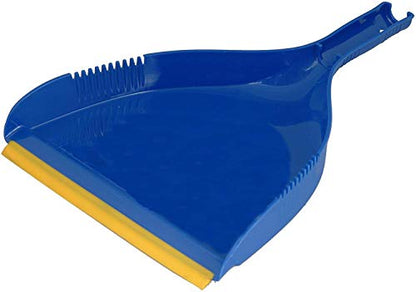 Superio Clip-On Dustpan - Heavy Duty Plastic, Easy Grip Clip-On Dust Pan with Rubber Edge, Detailed Sweeping Debris, Fits Standard Brooms Home & Commercial Dusting & Cleaning Tool, Blue, 2-Pack - color: Blue, size: 2-pack