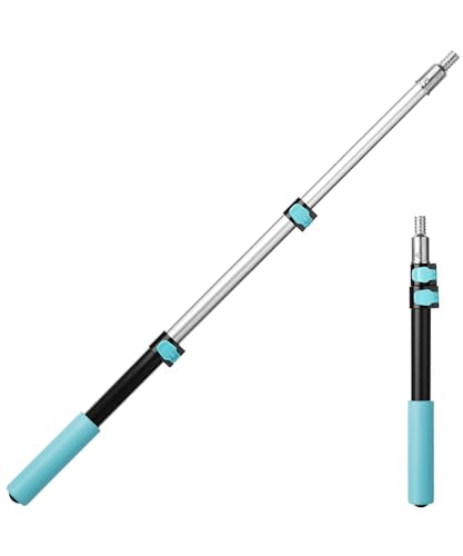 Bates- Telescopic Extension Pole, 3 Ft, Aluminum Alloy, Sturdy Multi-Purpose Extension Pole with Flip-Lock Design for Painting, Dusting and Cleaning - color: Black and Blue, size: 3 Ft, 1 Pack
