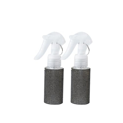 60ml Empty Spray Bottles, Continuous Spray Bottle for Hair, Spray Water Bottle Fine Mist Refillable, Skin Care, Showering Pets, Plants, Travel, Ironing and Cleaning -Black - color: Black