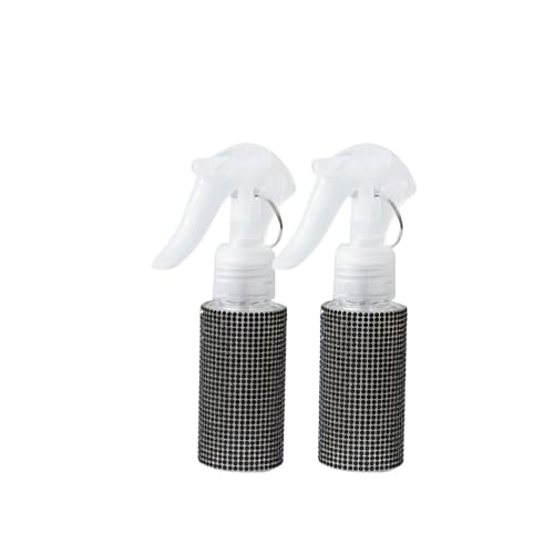 60ml Empty Spray Bottles, Continuous Spray Bottle for Hair, Spray Water Bottle Fine Mist Refillable, Skin Care, Showering Pets, Plants, Travel, Ironing and Cleaning -Black - color: Black