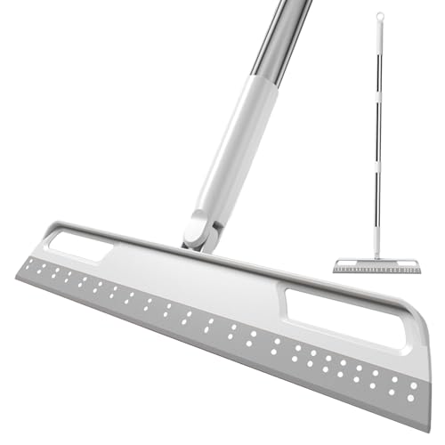Multifunction Magic Broom, Extended Indoor Detachable,3-in-1 Sweeper Removing Dust Liquid Hair, Adjustable Floor Squeegee,Magic Broom as seen on tv（Gray） ﻿