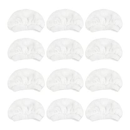 Tidy Monster 12 Pack Microfiber Cloth Covers, Washable Steam Cleaner Accessories Compatible with Bissell Steam Shot 39N7A/39N7V, McCulloch, PurSteam, Wagner & Dupray - color: 12 Pack White