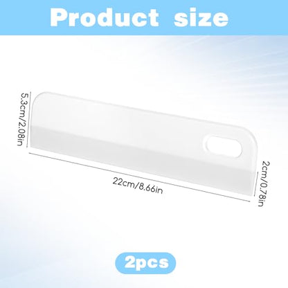 Mini Squeegee for Car, 2 PCS Small Sink Squeegees Soft Rubber Squeegee Multi-Purpose Window Scrubber Cleaning Squeegees Tool for Kitchen Countertops, Car Windshield, Bathroom, White