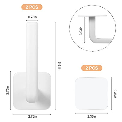 Cunhill Adhesive Scrunchie Holder Organizer Wall Hair Accessories Organizer Wall Hooks Waterproof Scrunchy Storage Stick Scrunchies Hook Headband Hairband Hair Ties Holder, White, Simple Style