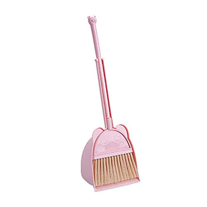 Heavy Duty Broom and Dustpan Set for Sweeping Lightweight, Indoor Tools with Long Handle, Static-Free Bristles Ideal for Hardwood Floors, Tile, Pet Hair and Daily Use
