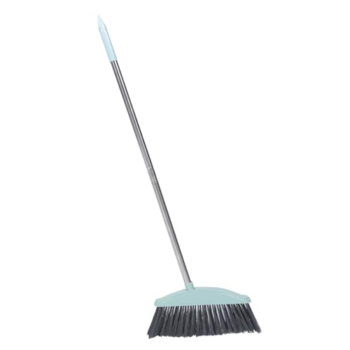 ULTECHNOVO Long Handle Sweeper Lightweight Indoor Broom for Household Cleaning with Metal Handle Convenient Storage Design for Floors Kitchen Garage and Patio