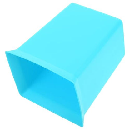 ULTECHNOVO Plastic Storage Basket for Housekeeping Cleaning Supplies Organizer with Handle Sky Blue Portable Utility Bin for Bathroom and Room Storage