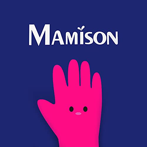 Mamison Quality Kitchen Rubber Gloves New Band Series (1 Pairs, Large). Cleaning Non-Slip Reusable Rubber Gloves. Home and Kitchen Washing, Made in Korea - size: Large