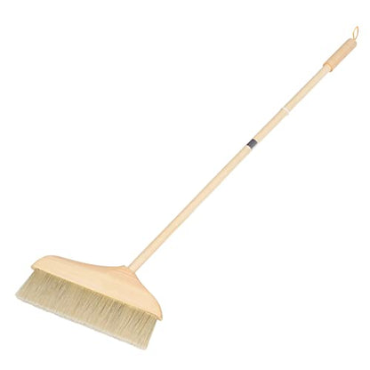 COLLBATH Long Handle Soft Broom Telescopic Design for Kitchen Living Room Cleaning