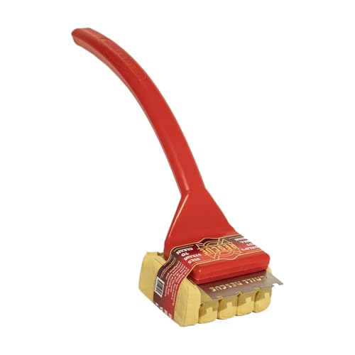 Grill Rescue BBQ Replaceable Scraper Cleaning Head, Bristle Free Grill Brush- Durable and Unique Scraper Tools for Cast Iron or Stainless-Steel Grates (Grill Grate Brush with Scraper) - color: Grill Grate Brush With Scraper
