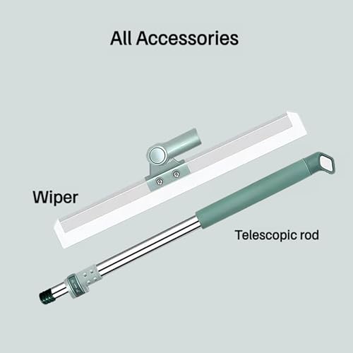 Floor Squeegee – Silicone ABS 35cm | Squeegee Broom | Scraping Wiper for Bathroom Kitchen Window Cleaning Wet Water Removal and Household Maintenance Use - color: Silicone Floor Scraper