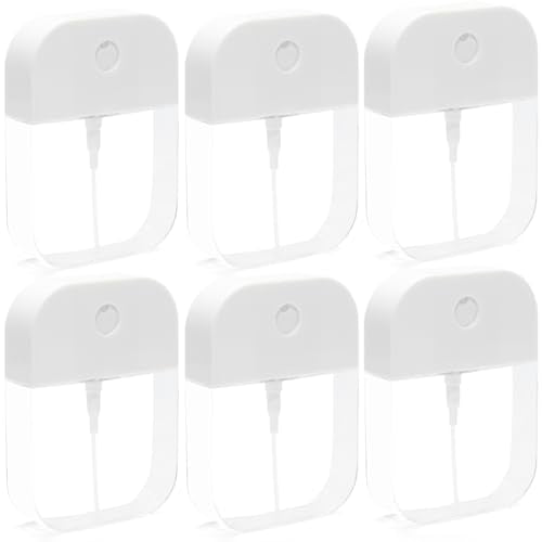 6 Pcs Clear Spray Bottles, Portable Card Spray Bottles, 38 ML Refillable Plastic Perfume Atomizer Vials, Suitable Perfume, moisturizing water, hand sanitizer - color: 38ML 6 Pcs