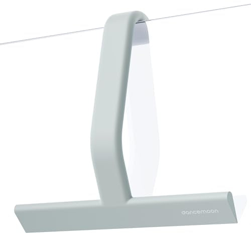 dancemoon JustHang Shower Squeegee for Glass Doors, All-One-Piece Award-Winning Silicone Squeegee with Built-in Hook for Bathroom, Window, Mirror, Tile Wall,Car, Streak-Free Cleaner,10-Inch Sage Green - color: Sage Green