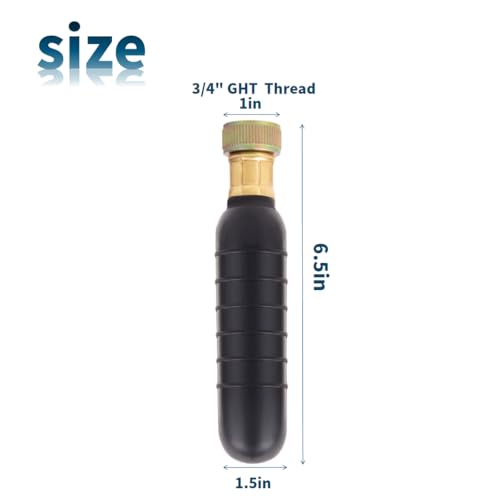 Drain Bladder Unclogger fits 1.5"to3" Pipes.& 3/4" Garden Hose Shut Off Valve,Drain Cleaning Bladder Unclogs Clogs in Kitchen Sinks, Bathtubs and Swimming Pool Pipes Through High-Pressure Water Flow - style: 1.5-3 inch