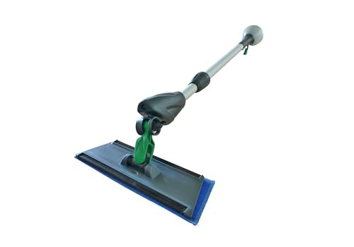 IPC Eagle Cleano 5-Foot Telescopic Window & Surface Cleaning System Integrated Water Misting Globe with Microfiber Cleaning Tool for Glass, Mirrors, Counters & Commercial Facilities - size: 5'