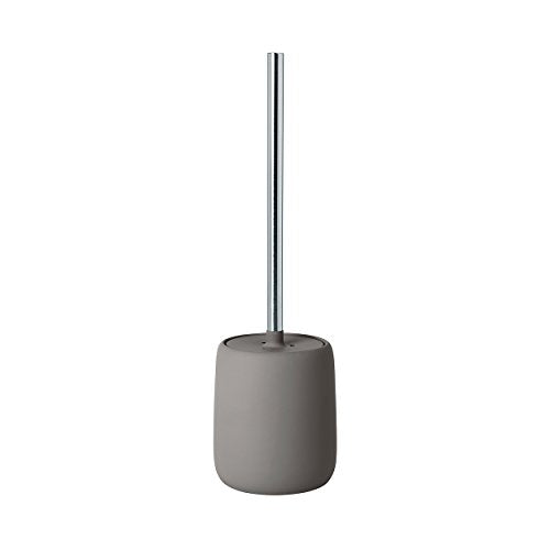 blomus -SONO 69047 Toilet Brush Ceramic/Plastic Satellite Toilet Set Soft Touch Hygienic Freestanding Toilet Brush & Holder Bathroom Accessory (H x W x D): 39 x 11 x 11 cm - color: Satellite