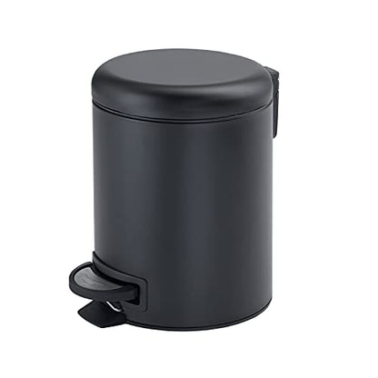 Gedy Bin, Metal Thermoplastic resins, Dull Black, 3 Litros - color: Dull Black, size: 3 Litros