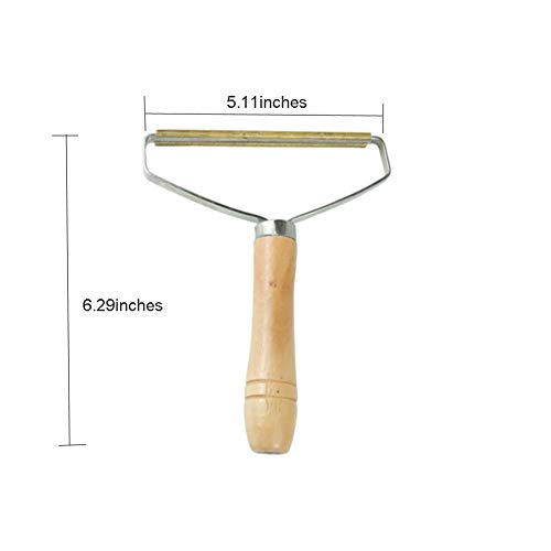 Carpet Pet Hair Remover, Portable Wooden Handle Lint Roller, Carpet Brush | Lint Remover with Double Sided Metal Scraper, Carpet Rake, Hair Scraper For Carpet, Suits Indoor Carpet, Car Carpet,2 Pcs - color: 2 Pcs