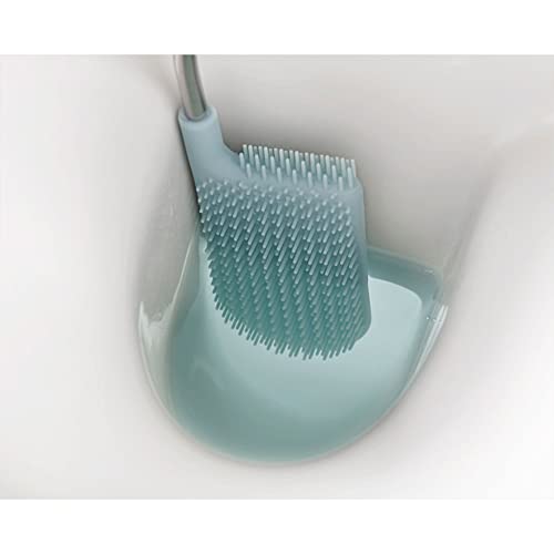 Joseph Joseph 70506 Flex Toilet Brush with Slim Holder Flexible Anti-Drip, Blue, 8.6 x 43.1 x 12.3 cm - size: 8.6 x 43.1 x 12.3 cm, style: Flex