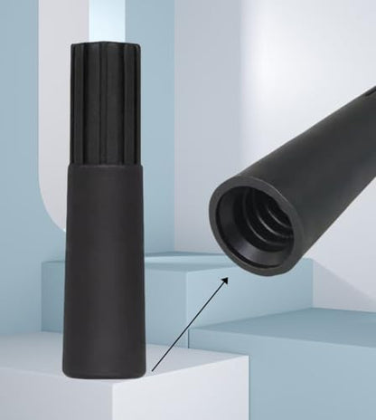 Squeegee Adapter, Changes The Threaded Tip to a Standard Friction Taper Fit, Black 2pc