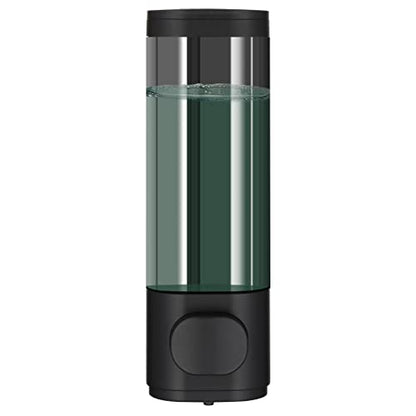 Pollock Shampoo and Conditioner Dispenser Wall Mounted, Shower Soap Dispenser 2 Chamber No Drill, Shampoo Dispenser for Shower, Body Wash Dispenser for Bathroom, Large Capacity, (Black 1 Chamber) - color: Black 1 Chamber
