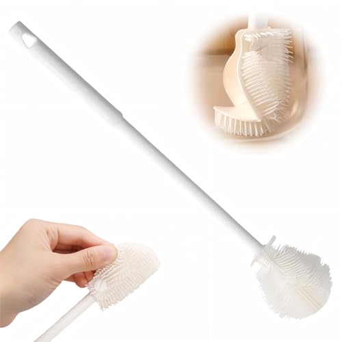 360° Flexible Silicone Bottle Brush, 2026 New Bottle Cleaner Brush with Long Handle, Water Bottle Cleaner, Deep Cleaning for Baby Bottles,Glassware, Narrow Neck Containers (1pcs) - color: 1pcs