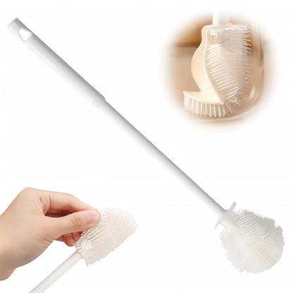 360° Flexible Silicone Bottle Brush, 2026 New Bottle Cleaner Brush with Long Handle, Water Bottle Cleaner, Deep Cleaning for Baby Bottles,Glassware, Narrow Neck Containers (1pcs) - color: 1pcs