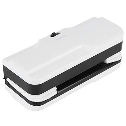 Alvinlite Magnetic Window Cleaner, Rectangular DoubleSide Glass Wiper, Adjustable Glider Washing Cleaning Brush Tools for Car Home Windows Thickness 0.2"-0.71"(White)