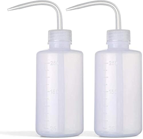 Wash Bottles - 2pcs 250ml Safety Watering Tools, Economy Plastic Squeeze for Medical Label Tattoo Supplies Green Soap Cleaning Washing - size: 2x250ml