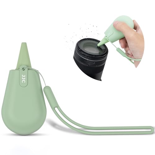 Pocket-Sized Silicone Camera Dust Blower Lens Air Blower, Small Camera Lens Cleaner Air Blower for Sensor LCD Keyboards Filters Printing, Sage Green Portable Dust Blower for Outdoor Travel Cleaning - size: Small Silicone Air Blower (Green)