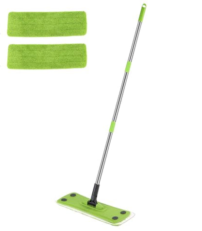 Flat Mops for Floor Cleaning with Long Handle, Small Dry Mops, Home Floor Cleaning Mop Tool for Wood/Tile/Laminate/Marble - size: 43-inch handle