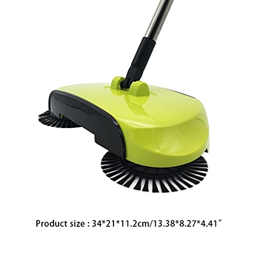 Hand Push Sweeper, Manual Sweeper, Carpet Sweeper, Multifunction Manual Hand-Push Sweeping Machine, 360 Degree Rotating Floor Mop for Office Home Living Room