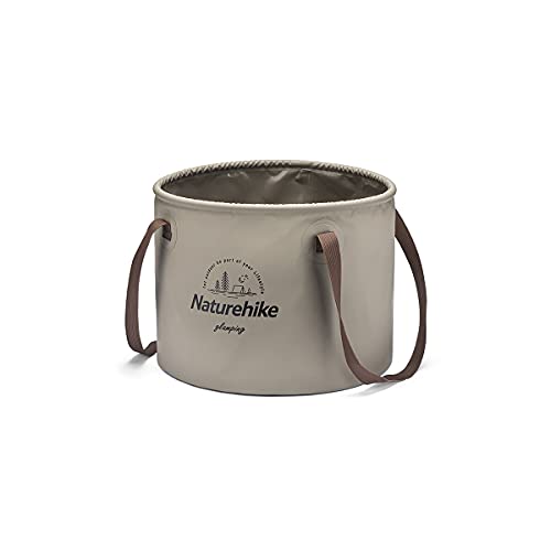 Naturehike Multifunctional Collapsible Water Basin, Folding Tub, Portable Bin, Lightweight Foldable Bucket with Handles for Camping, Dish Washing, Laundry, Fishing, Hiking - color: Coffee