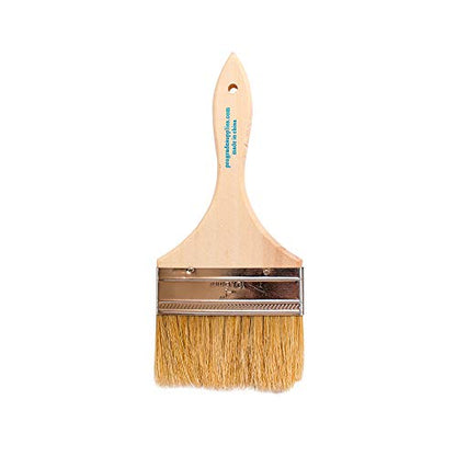 Pro Grade - Chip Paint Brushes - 36 Ea 4 Inch Chip Paint Brush Light Brown