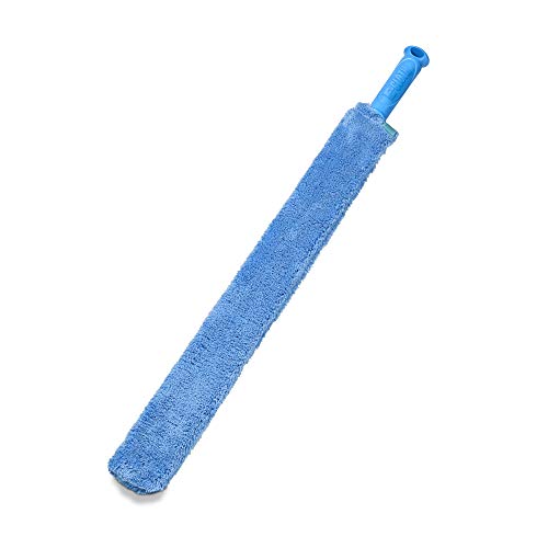 E-Cloth Cleaning & Dusting Wand - Long Hand Dusters for Cleaning, Reusable Microfiber Duster Washable, Cleans Dust & Pet Hair, Flexible Foam for Hard-to-Reach Ceiling Fan Blades - Blue (1 Pack) - size: Wand Old Version