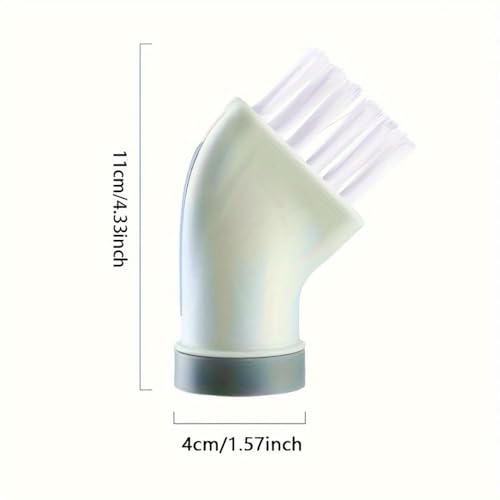 Multi Purpose Cleaning Brush Bottle Connect Design Wet Dry Use for Window Tracks, Tile Grout and Narrow Gaps, Green - color: Green