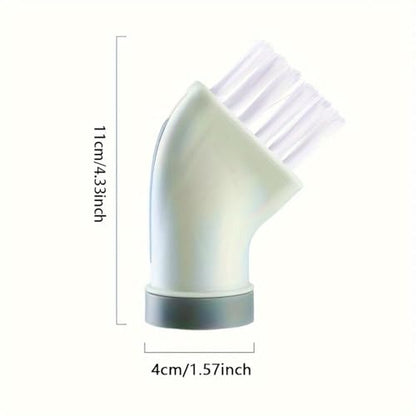 Multi Purpose Cleaning Brush Bottle Connect Design Wet Dry Use for Window Tracks, Tile Grout and Narrow Gaps, Green - color: Green