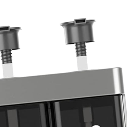 TARSHYRY Extended Nozzle, Dual Installation Method, with Locking Device, Three Chamber Design, 500ml Capacity, Convenient and Practical, Made of ABS Material. (Silver) - color: Silver