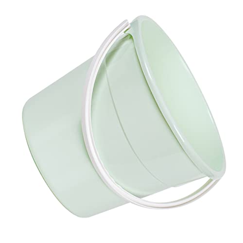 Cabilock 1pcs Water Storage Bucket Sturdy Utility Pail Handle for Home Cleaning Fishing and Outdoor Use Material Convenient and Practical Design - color: Green