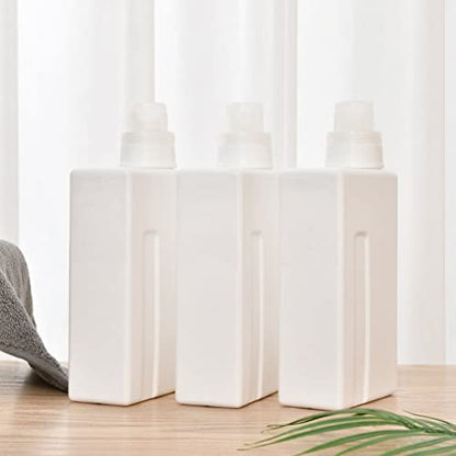 Healeved 2pcs Leakproof Empty Bottles Refillable Laundry Detergent Holders Capacity for Home Use Convenient and Portable for Liquid Storage
